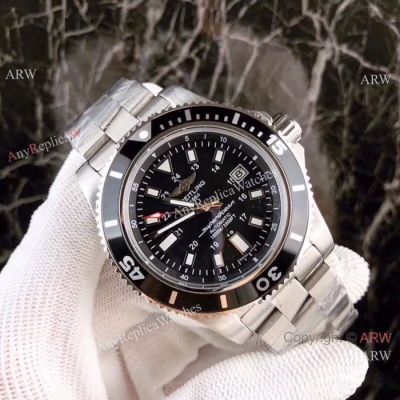 2019 Replica Breitling Avenger Superocean Watch Stainless Steel Black Face